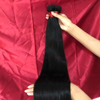 China 100% Virgin Human Hair Double Human Hair 10inch-40inch Human Hair Weft Natural Black Brazilian Virgin Raw Unprocessed Human Hair Weave for sale