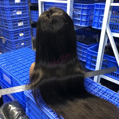 China Full End 40 Inch Hd Swiss Water Wave Hair Full Lace Front Wig For Black Women, 10A Full Lace Wig Vendors for sale