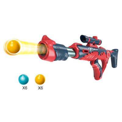 China 2021 Plastic Toy Gun Kids Summer Outdoor Shooter,Super Game Kids Soft Ball Air Pressure Power Blaster Gun Toy for sale