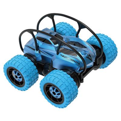 China RC Hobby 2.4G Double Side Round Stunt Car Four Wheel 360Degree Rotate Stunt Car Toys With Remote Control Toys for sale