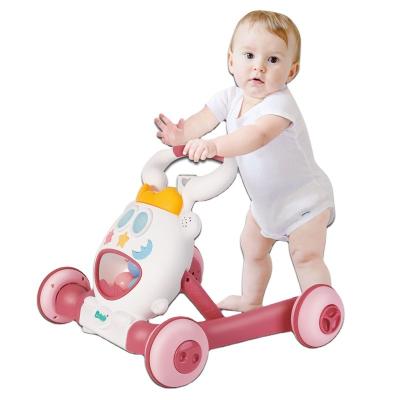 China Cartoon New 2021 Smart Cute Fancy Light.Music 3-in-1 Sit To Stand Baby Walker With Music for sale