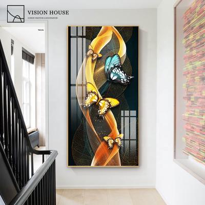 China Morden Decor Abstract Design Wall Art Decorative Picture Crystal Porcelain Acrylic Painting for sale