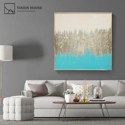 China Abstract Painting Wall Art Painting Gold Foil Modern Modern Hand Painted Oil Painting Wall Canvas Decoration for sale