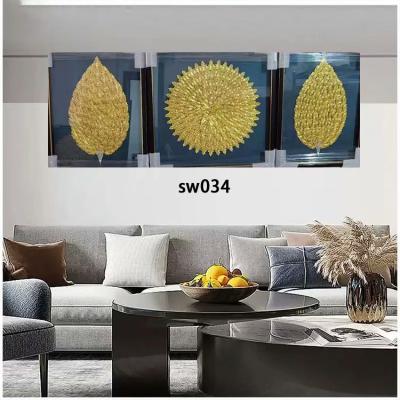 China Living Room Decor 3D Metal Abstract Wall Art Morandi Physical Decorative Painting for sale