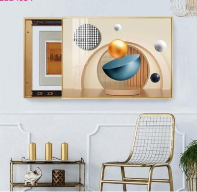 China Abstract Geometric Crystal Porcelain Decorative Hide Painting for Electric Meter Box for sale