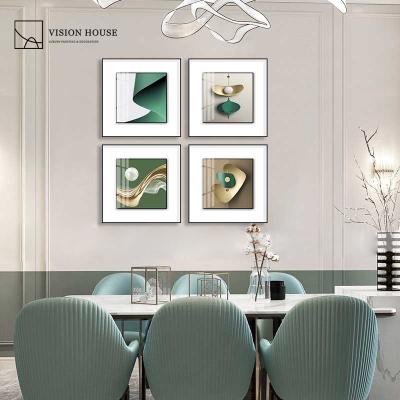 China Modern Custom Home Decoration Set Gold Foil Wall Art Painting Artwork Crystal Wall Glass Painting Design for sale