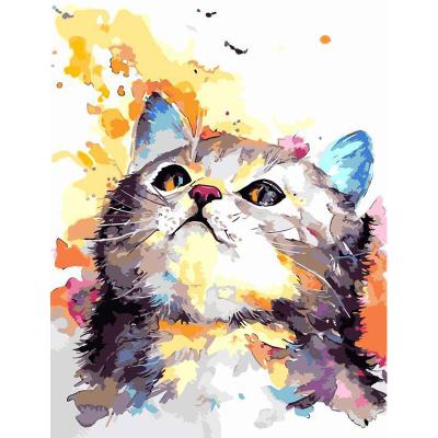 China Custom 5D Diy Diy Animal Full Diamond Painting Cute Cat Living Room Decoration Wall Art Customization for sale