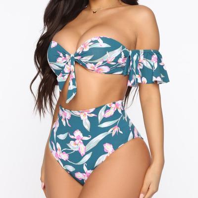 China Antibacterial High Quality Luxury Famous Brand Custom Swimwear Manufacturer, Women Girls Teen Swimwear Plus Size High Waist Custom Bikini for sale