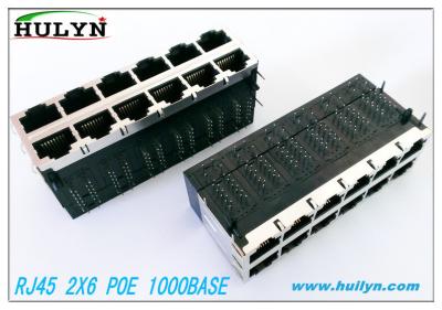 China RJ45 connector 2x6 90 ° POE RJ45+ transformer - 2x6 -1000M for sale