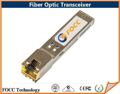 China RJ45 verkupfern optisches Modul des Faser-Optiktransceiver-1.25G SFP mit Fräser und Schalter zu verkaufen