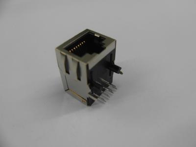 China Rj45 Lan Jack,10/100/1000base 1x1 Tab Down RJ45 with Transformer / RJ45 Transmitter filter for sale