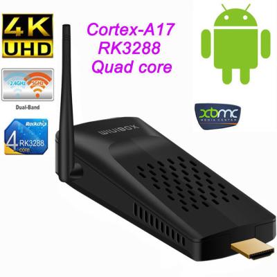 China RK3288 Lan TV Strick RJ45 XBMC 4K Android Smart TV Box Mini PC Dongle with Bluetooth , Wifi for sale