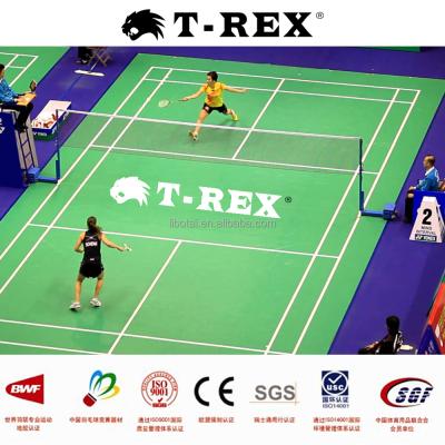 China Badminton TREX Portable Rubber PVC Badminton Court Flooring for sale