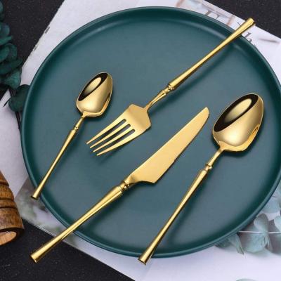 China 2022 Sustainable Hot Luxury Style Forks And Knives Set For Elegant Wedding Banquet Hotel for sale