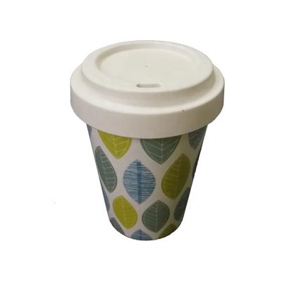 China Sustainable New Type Top Selling Europe Take Away Bamboo Fiber Coffee Cups And Mugs With Lid for sale