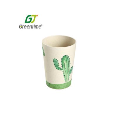 China Newest Disposable Eco-Friendly Reusable Bamboo Fiber Anti-scald Coffee Cup Travel Mug Bamboo Cup for sale