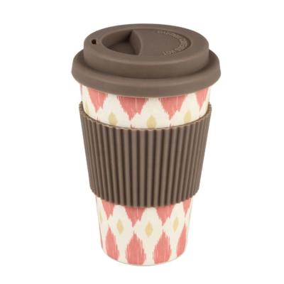 China 2022 Sustainable Customized Modern Bamboo Fiber Travel Coffee Mugs With Silicone Lid And Sleeve for sale