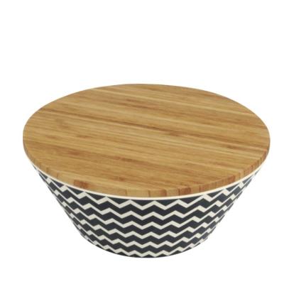 China Disposable Wholesale High Quality Custom New Design Bamboo Fiber Dinner Biodegradable Soup Bowl With Lid for sale