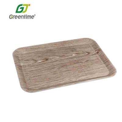 China Promotion Custom Smoking Rolling Tray Serving Tray Rectangle Logo Serving Tray Bamboo Fiber Blank Bamboo for sale