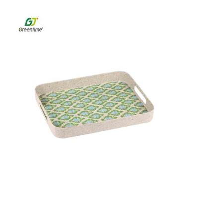 China Special Design Serving Tray Eco - Friendly Widely Used 13 Inch Adjust Bamboo Serving Tray With Handle for sale