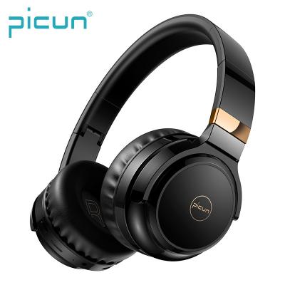 China Headband Picun B26-X LED Logo RGB Light Bluetooth Headset Foldable Glowing Touch Control Wireless Earphone for sale