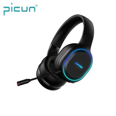 China Type-C Wireless Earphone Picun BG-05 Gaming Headset RGB Light With MIC Over-Ear-Ear Cup For Mobile Phone Game for sale