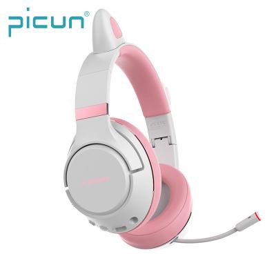 China Picun UG-01F Dual Mode Earphone CAT 2.4G Headphones Cat Ear bluetooth Wireless Gaming Headset For Girl With Wireless Adapter for sale