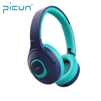 China Flexible Headband Picun E5 Headband 93db Volume Limit Kids Hearing Protection Kids Wireless Headphones for sale