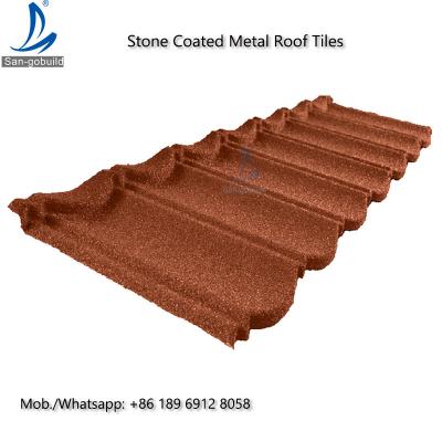 China Bond Tile GL Stone Coated Aluminum Roofing Sheet 0.4mm Thickness ISO9001 / CE / Soncap  Stone Coated Aluminum Roofing Sh for sale