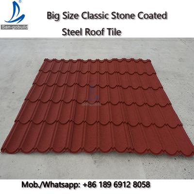 China 50-Years Warranty Classical Multi-Step Decras Stone Coated Roof Tiles Prices, Cheap Zinc Roof Tiles Zimbabwe for sale