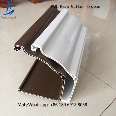 China San-gobuild Guangzhou PVC Roof Gutter Elbow / PVC Rain Water Gutter Philippines for sale