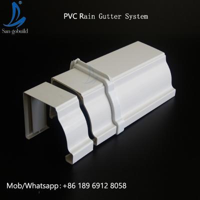 China Factory Sale Roofing Materials Whosale PVC Rain Gutter Malaysia/Philippines/Kenya for sale