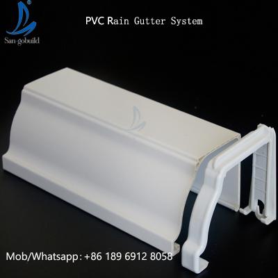 China Roofing Materials Whosale PVC Rain Gutter Malaysia/Philippines/Kenya for sale