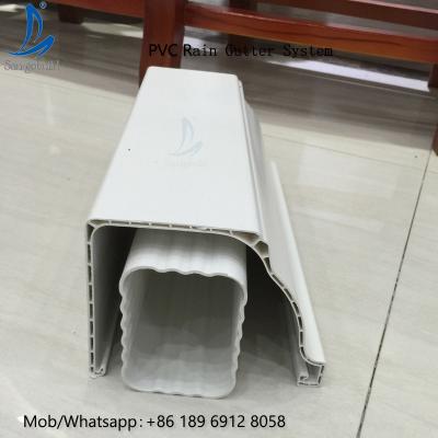 China High Quality 5.2inch PVC Rain Gutter Malaysia/Philippines/Kenya for sale