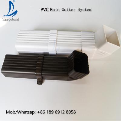 China Nigeria 5.2inch PVC Rain Gutter System Malaysia/Philippines/Kenya for sale