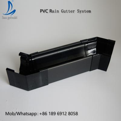 China Black Color 5.2inch PVC Rain Gutter Malaysia/Philippines/Kenya for sale