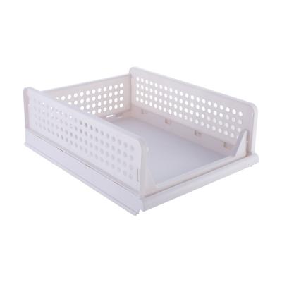 China Amazon Hot Sale Factory Stocked Wholesale Household Wardrobe Divided Folding Basket for sale