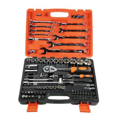 China Socket Wrench Tool 82pcs Automotive Mechanic Hand Sockets and Wrenches with Ratchet Wrench Car Repair Tool Kit Socket Wrench Set Repair Tools for sale