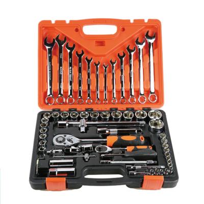 China Professional Socket Wrench Tool Sale Socket Wrench Best Set Of DIY Tools Auto Repair Tools 61PCS Combination Socket Wrench for sale