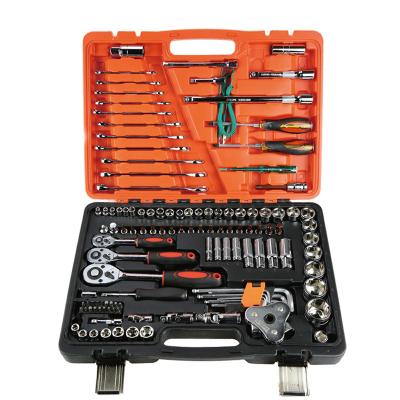 China 121pcs Socket Wrench Tool Kit Car Maintenance Tool Kit Socket Wrench Set High Quality Mechanic Repair Heavy Duty Factory for sale