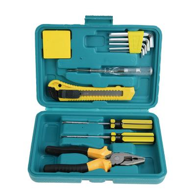 China Repair Toolbox 12PCS Home Hardware DIY Tool Combination Car Repair Kit Tool Box, Hardware Kit With Hammer Combination Tools for sale