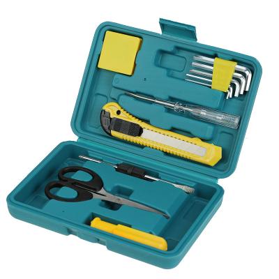 China Sturdy Mini Home Hammer Screwdriver Toolkit Toolbox 11pcs Household Repair Tool Professional DIY Tools For General Repairs Tool Kit for sale