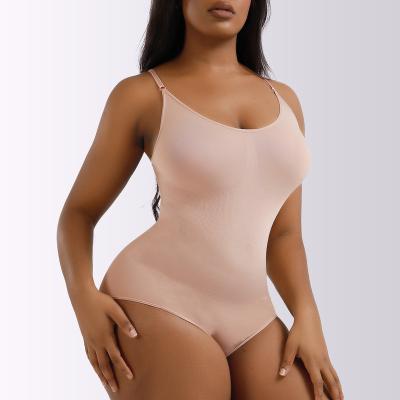 China Antibacterial Europe and American Plus Size Postpartum Buttocks Lifting Shapewear Seamless Women's Body Corset Suspender Underwear for sale