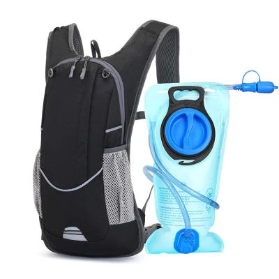 China Waterproof Hydration Pack Hydration Backpack With 2L Hydration Bladder Lightweight Running Water Backpack For Women Men for sale