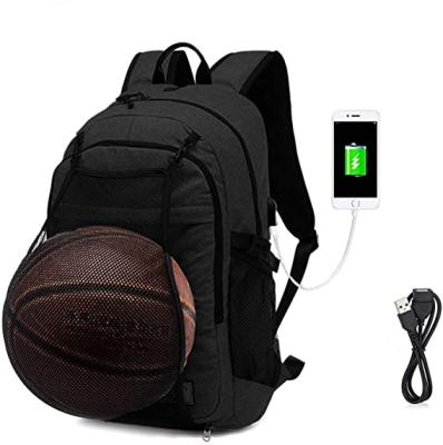 China DAY BACKPACK basketball laptop backpack for men boy USB travel school 15.6 inch computer bag for sale