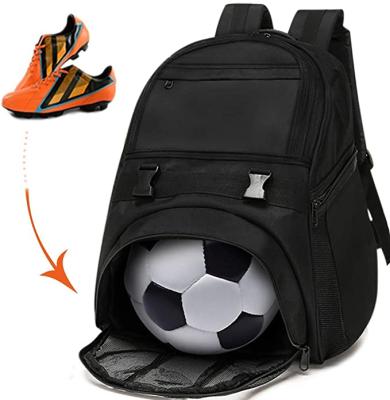 China DAY BACKPACK Mens Soccer Bags Sports Backpacks For Soccer Basketball Bag With Ball Holder For Boys Black for sale