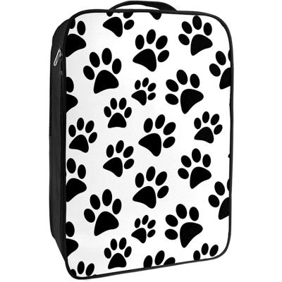 China High Quality Dog Paw Footprint Convenient Packing System Of Polyester Cloth Shoe Bag For Your Shoes While Traveling for sale