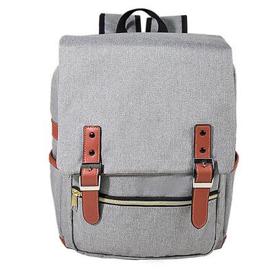 China With USB New Custom Vintage Polyester Backpack Bag For Men School Laptop Bag Bookbag With USB Moving for sale