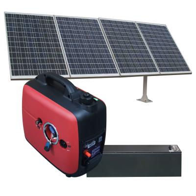 China Solar Hybrid System Power Supplement 12V 24V 48V 60V 72V and 2kwh 4kwh 8kwh 10kwh Solar Generator Set for sale