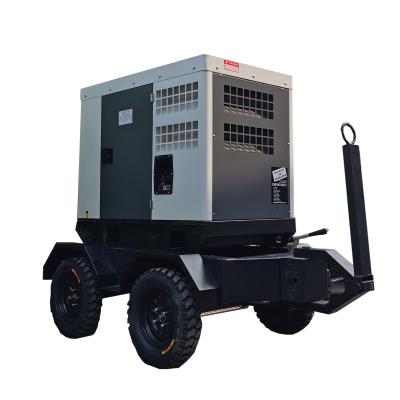 China 110V 220v 400V 30kw silent trailer diesel generator YD30GF for sale